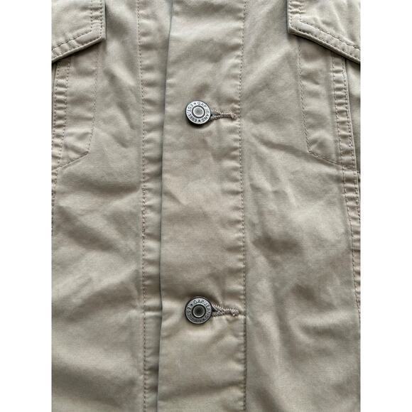 Vintage Y2K GAP Blue Jeans Cotton Trucker Jacket Men's Size XXL – Khaki Tan - Picture 10 of 11